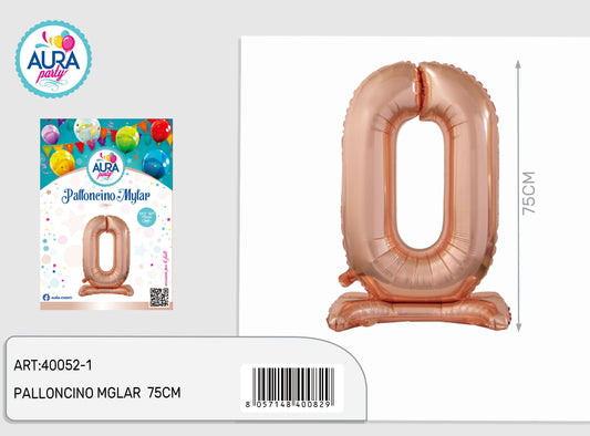 palloncini mylar con base rosa gold 0