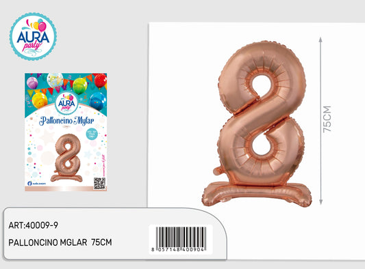 palloncini mylar standard rosagold 8