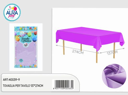 Tovaglia per tavolo 137x274cm lilla