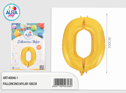 palloncini mylar 40inch n.0 oro