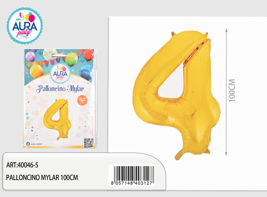 palloncini mylar 40inch n.4 oro