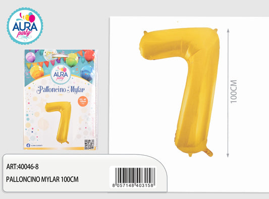 palloncini mylar 40inch n.7 oro