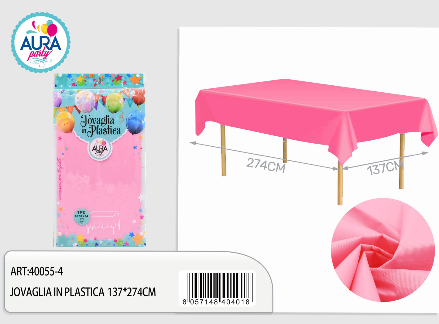 Tovaglia per tavolo 137x274cm