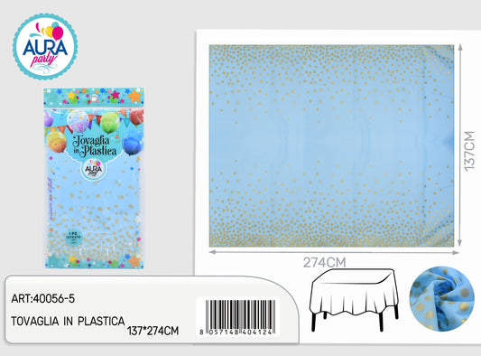 Tovaglia per tavolo 137x274cm celeste