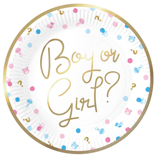 8 piatti boy or girl 23cm