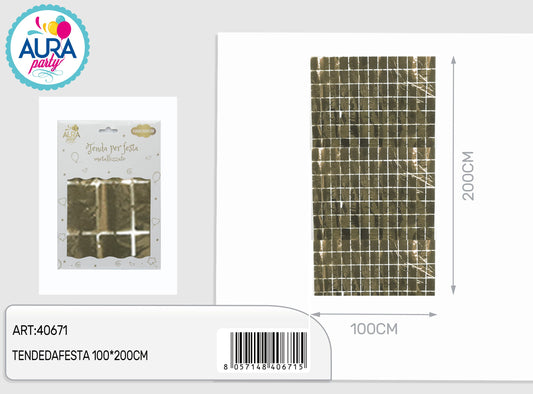 tende da festa champagne 100x200cm