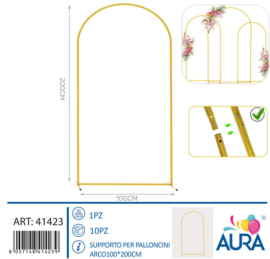 Supporto per palloncini arco 100x200cm