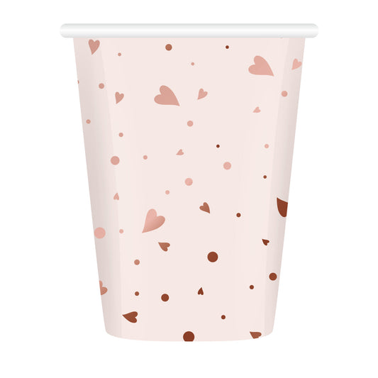 8 bicchieri happy birthday rosa