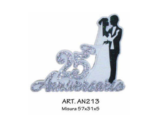 25° anniversario con sposini