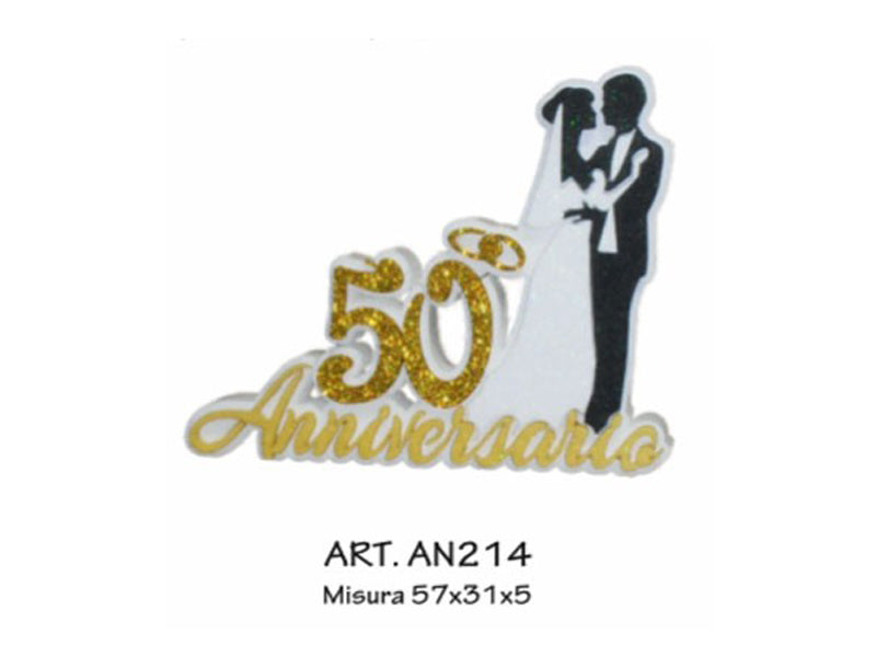 50° anniversario con calici