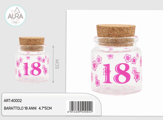 Barattolo 18 anni fucsia