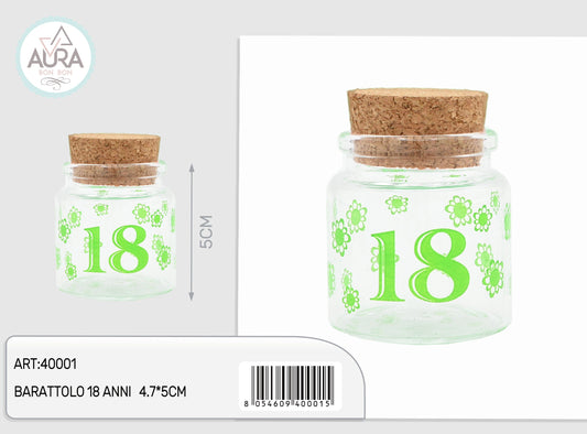 Barattolo 18 anni verde