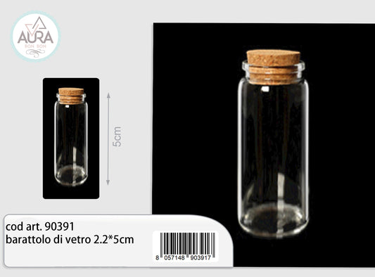 Barattolo di vetro 2,2x5cm