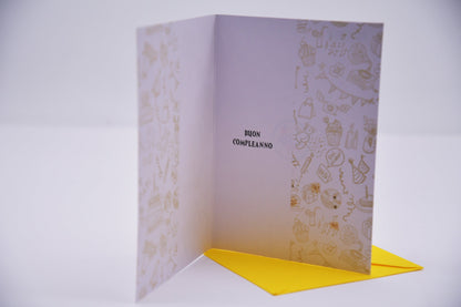 biglietto auguri 18 anni con glitter