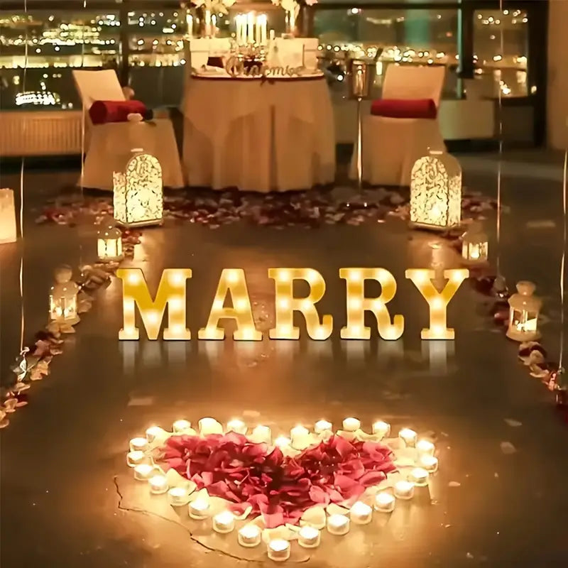 Lettera LED "L" 22 cm – Luce Calda