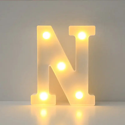 Lettera LED "N" 22 cm – Luce Calda