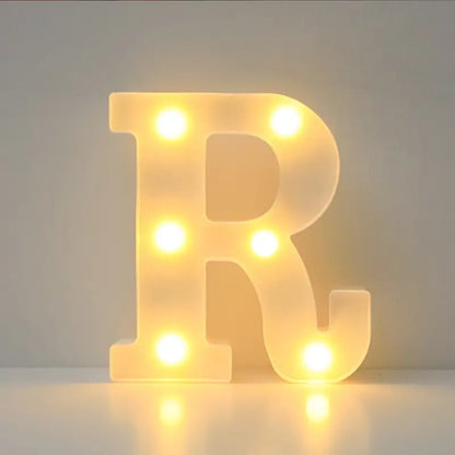Lettera LED "R" 22 cm – Luce Calda