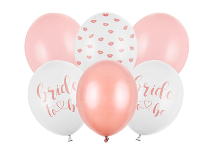 Balloons 30 cm Bride to be 6pz