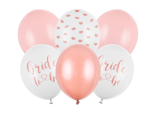 Balloons 30 cm Bride to be 6pz