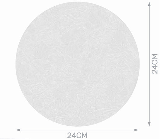 VELO ORGANZA TONDO RICAMATO