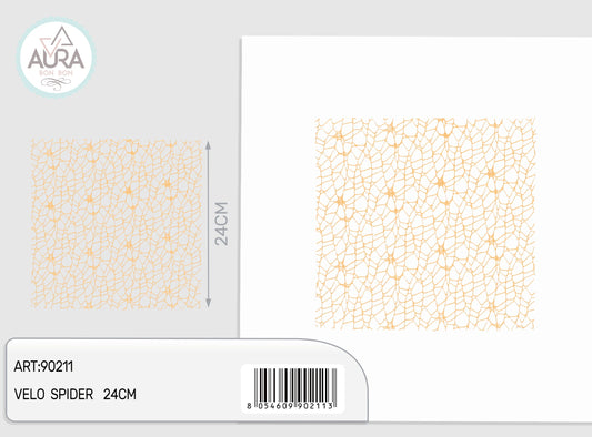 Velo spider quadrato 25pz marrone