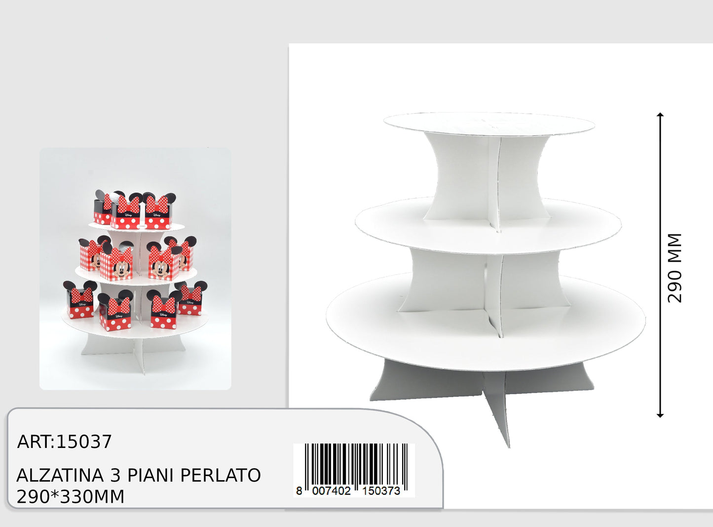 alzatina per bomboniere