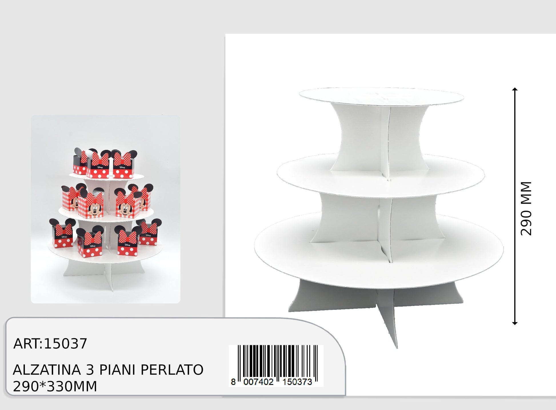 alzatina per bomboniere