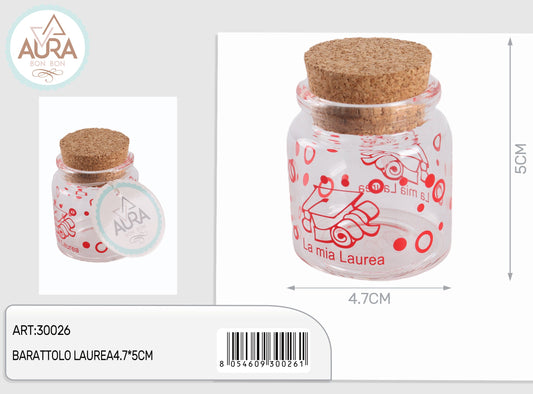 Barattolo laurea 4,7x5cm