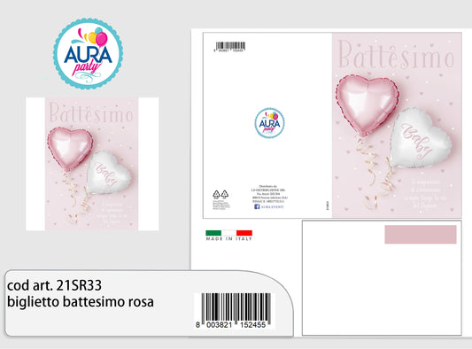 battesimo bimba rosa