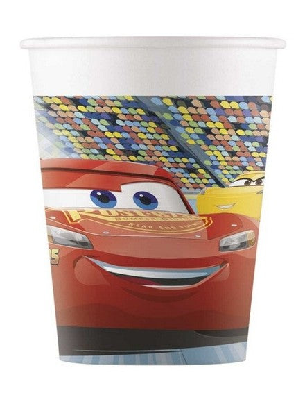 Bicchiere carta 8 pz Cars 3