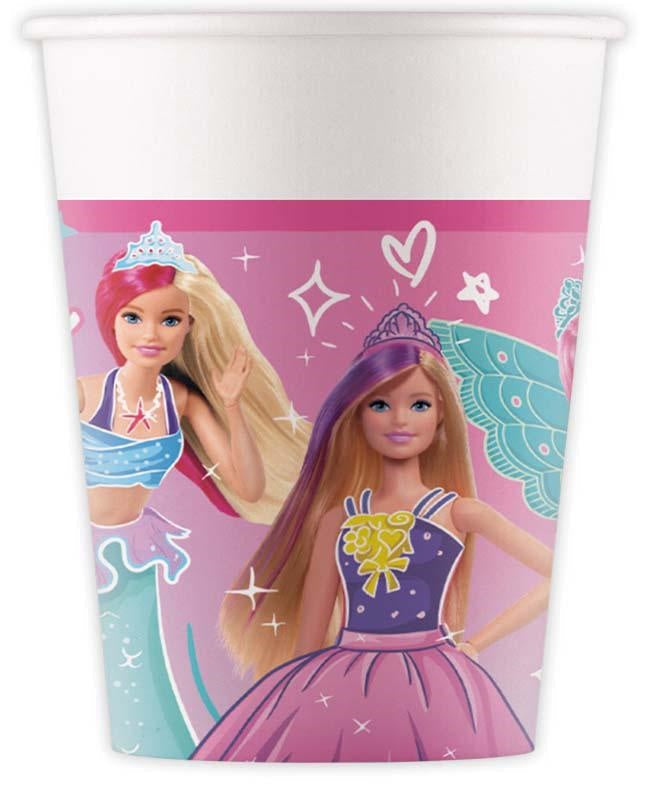 bicchiere plastica barbie 200ml