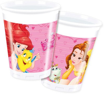 bicchiere plastica 8pz Principesse dream