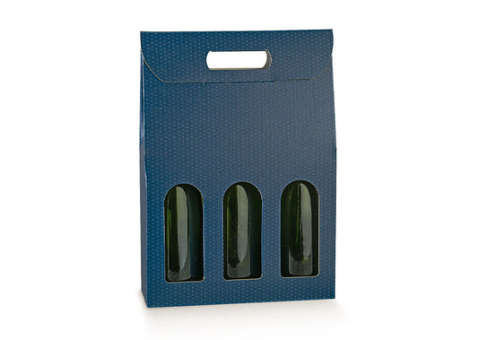 box 3 bottoglie spot blu