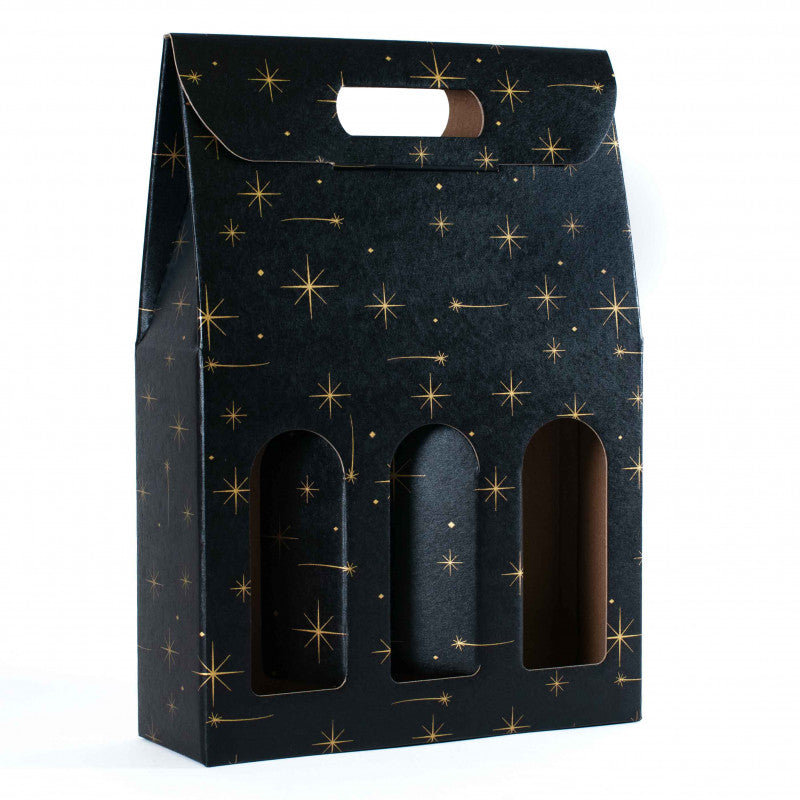 box vino 3 bott stelle oro