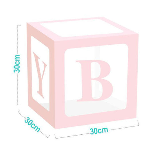 Set 4 cubi "BABY" rosa 30x30x30cm