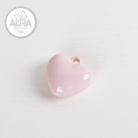 cuore ceramica rosa