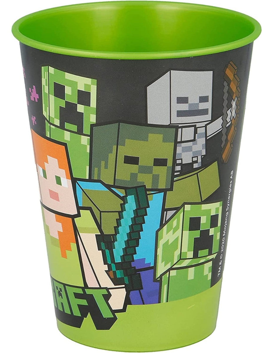 Bicchiere in plastica 260ml Minecraft