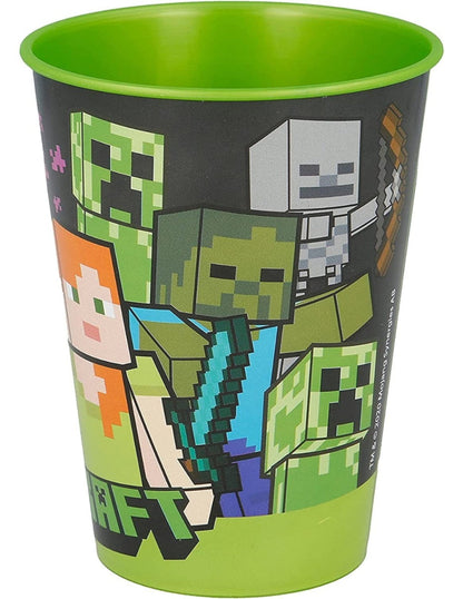 Bicchiere in plastica 260ml Minecraft