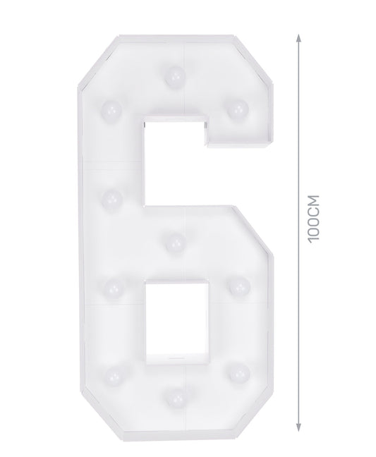 numero 6 a led