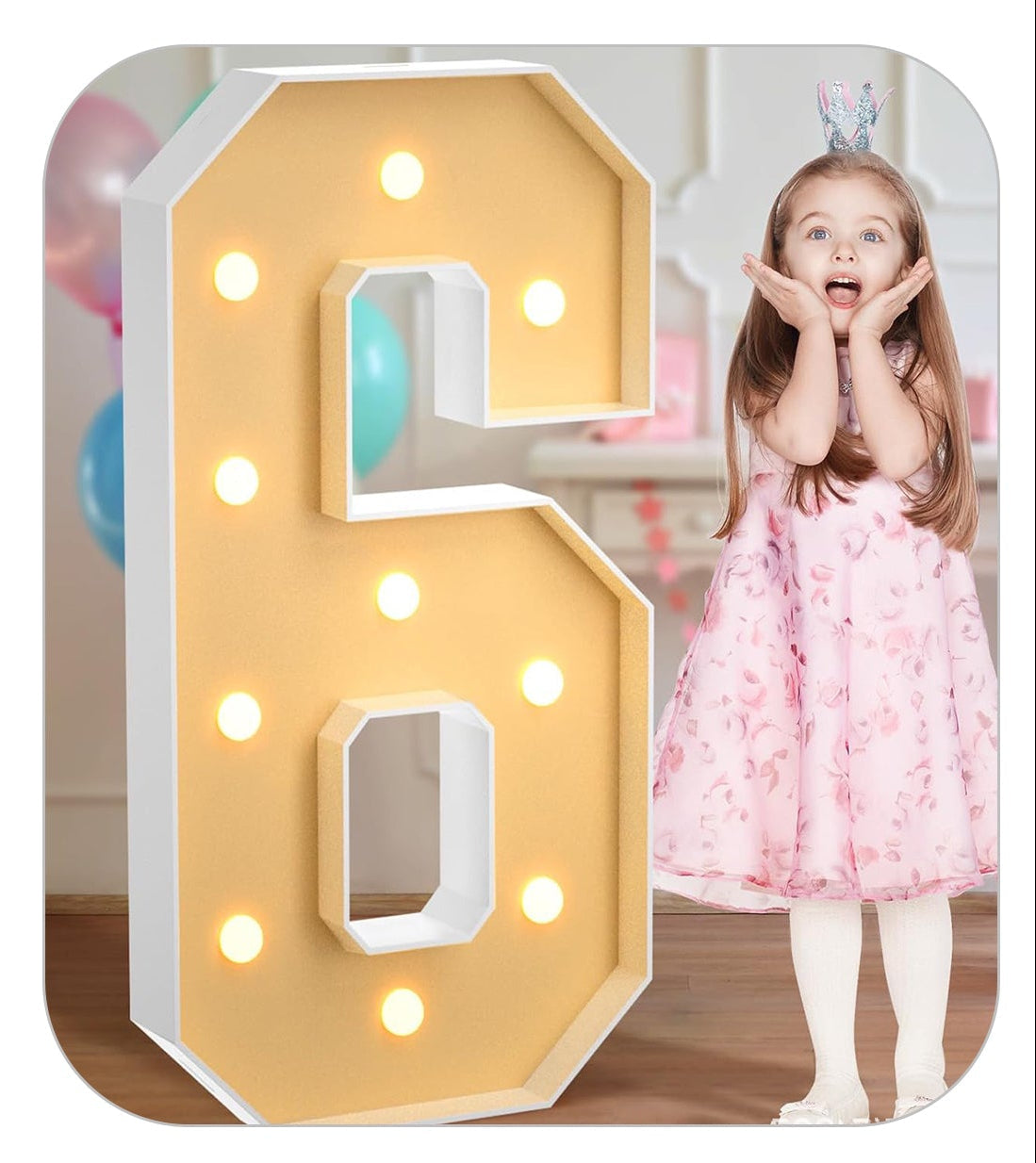 numero 6 led esempio