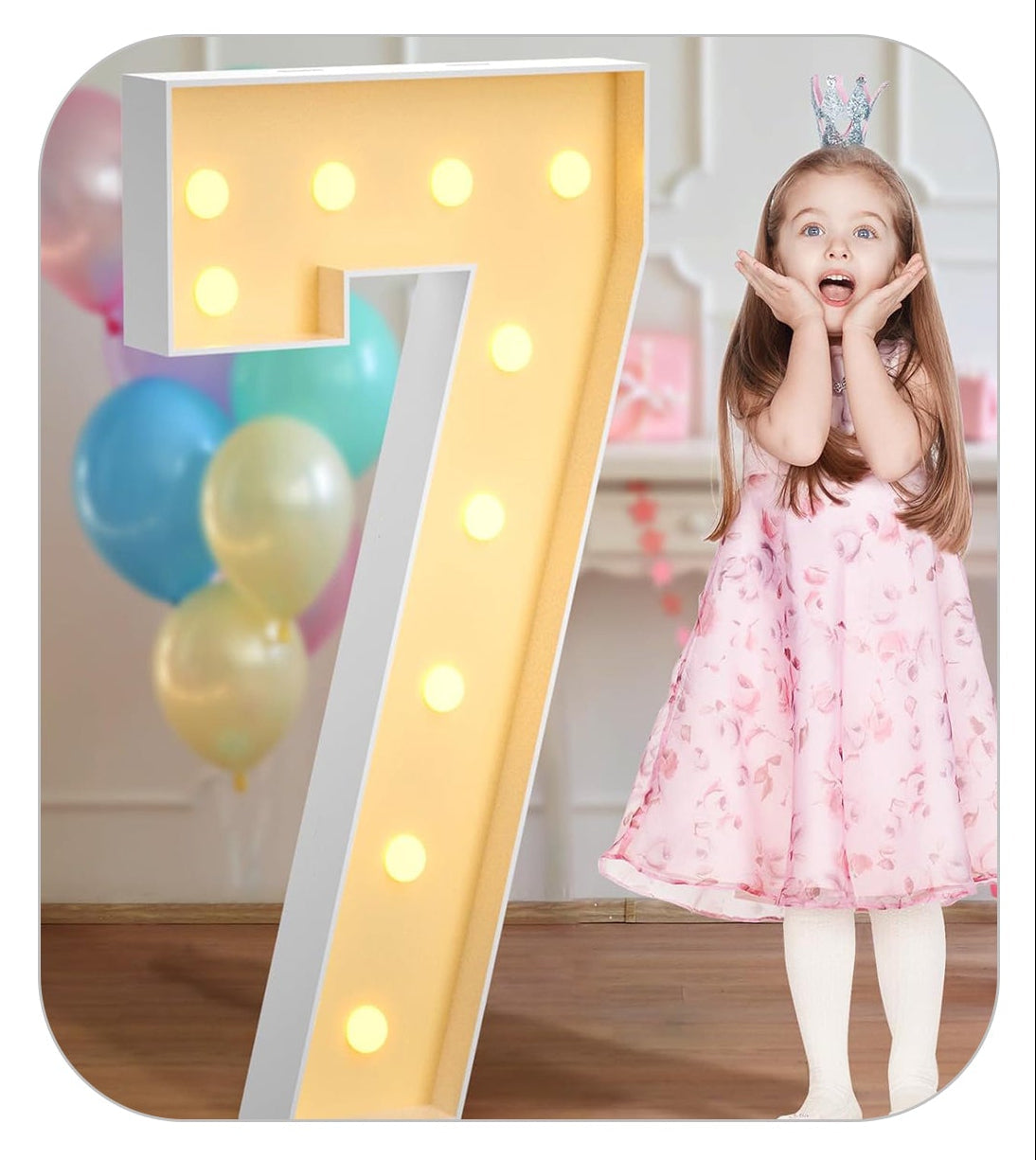 numero 7 led esempio