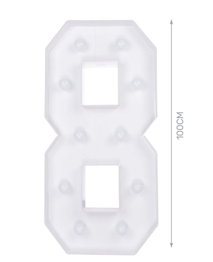 numero 8 led