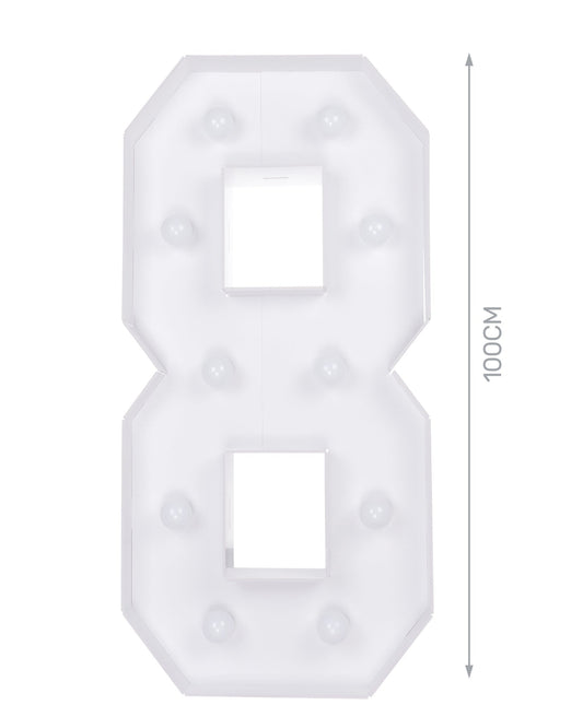 numero 8 led