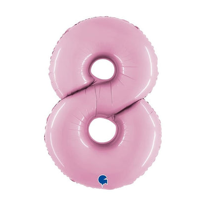 numero 8 foil 100cm/40inch rosa