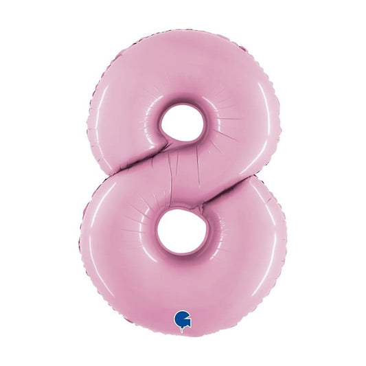 numero 8 foil 100cm/40inch rosa
