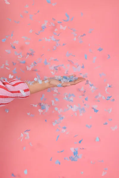 Cannone sparacoriandoli gender reveal Boy 20cm