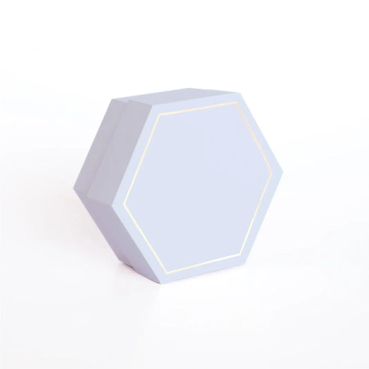 scatola esagonale carta da zucchero