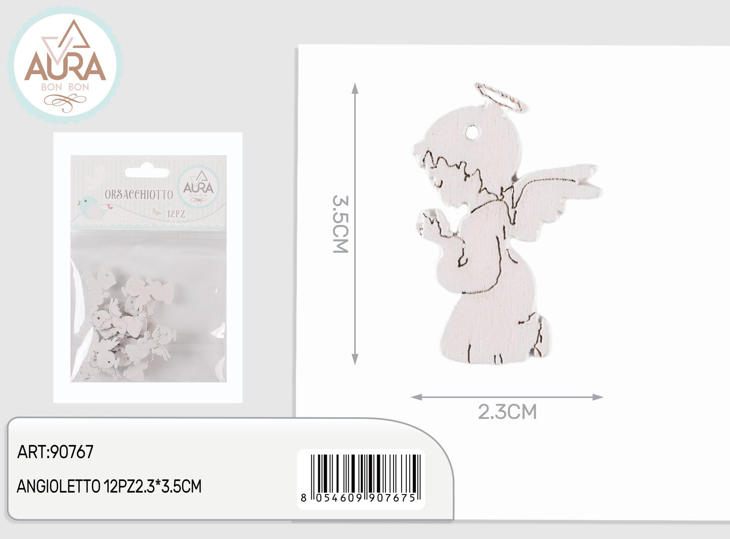 tag legno angioletto