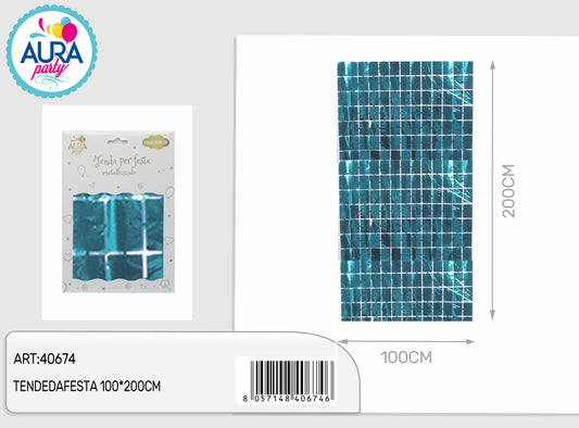 tende da festa celeste 100x200cm