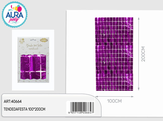 tende da festa fucsia 100x200cm